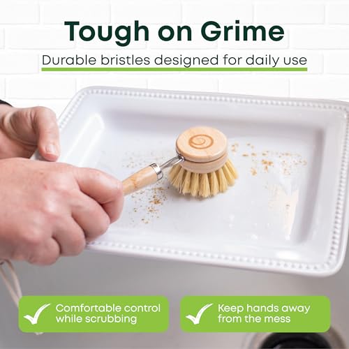 Bamboo Dish Brush Set 5 Piece