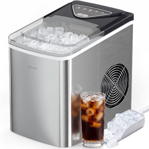 Ice Makers Countertop (Stainless Steel-0-1 / 26lbs)