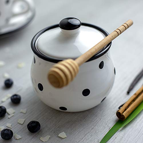 Ceramic Sugar Bowl with Lid (White)