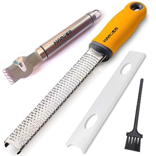 Cheese Micro Plane Grater Lemon Citrus Zester Channel Knife Tool Set