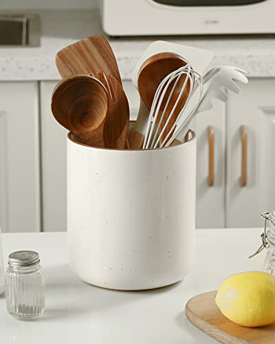 Large Utensil Holder for Kitchen Counter (White / 7.2" H)