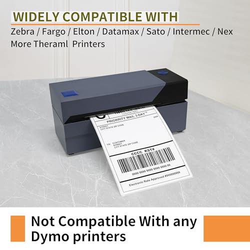 L LIKED 8000 Thermal Shipping Labels 4”x 6”in Fanfold