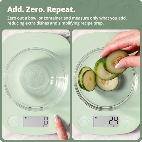 Food Scale Slim & Compact Build (Sage Green)
