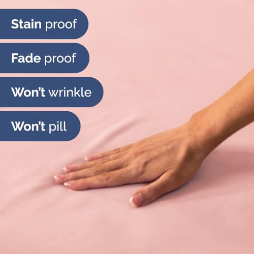 Short Queen Size 4 Piece Bed Sheet Set (31 - Baby Pink / Short Queen)
