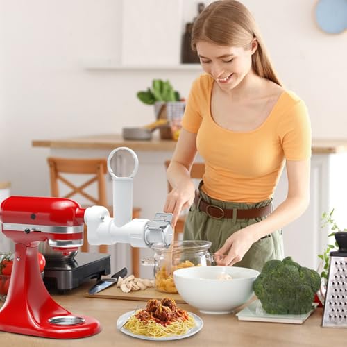 Pasta Maker Attachment for Kitchenaid Stand Mixer with 6 Different Shapes of Pasta Outlet