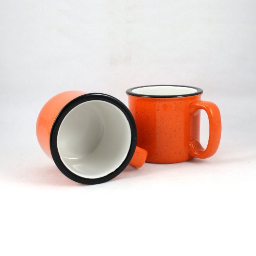 Ceramic Campfire Mug (Orange)