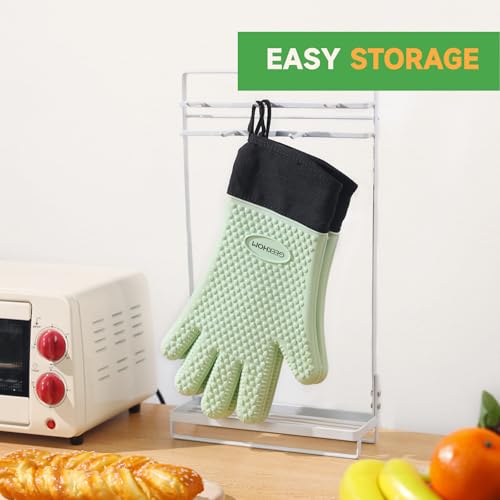 BBQ Gloves Heat Resistant Oven Mitts (2 Count)
