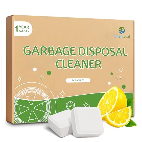 Garbage Disposal Cleaner and Deodorizer Tablets 24 Pack (1 Count (Pack of 24))