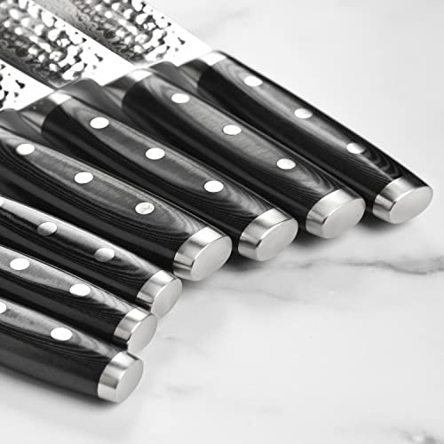 Knife Set Made in Japan (Gray Ash Knife Block)