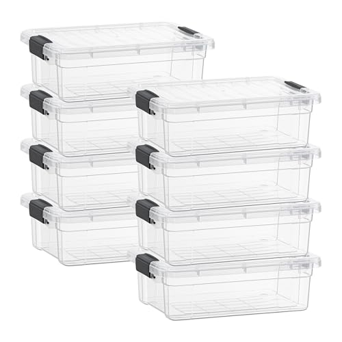 2.3 Quart Clear Plastic Storage Containers with Lids (2.3 Qt)