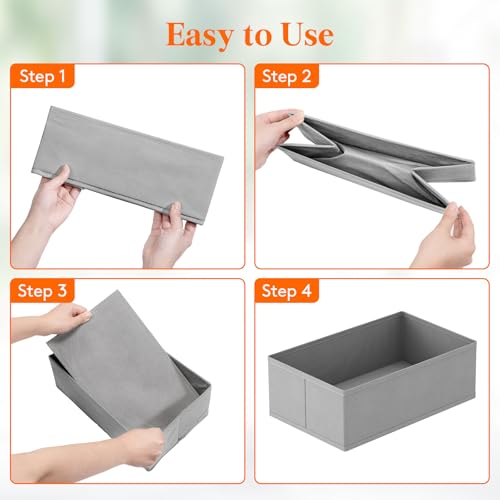 Drawer Organizer Clothes for Closet (16 Count)