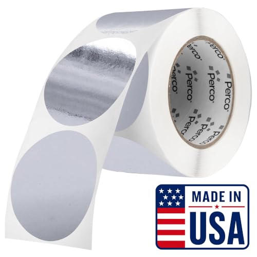 Metallic Silver Round Circle Dot Sticker 3 (Metallic Silver / 3 Inch)