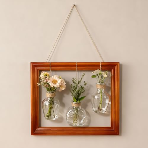 Boho Farmhouse Herb & Flower Drying Rack (Photo Frame Flower Decorative Stand)
