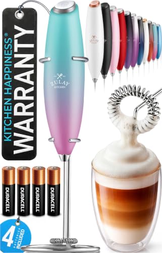 Powerful Milk Frother Wand With Duracell Batteries