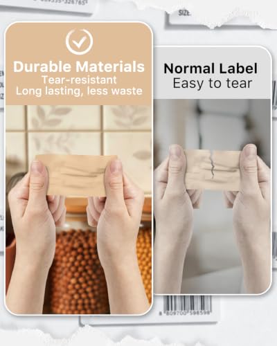 4x2 Inch Thermal Labels (4"x2" / Brown)
