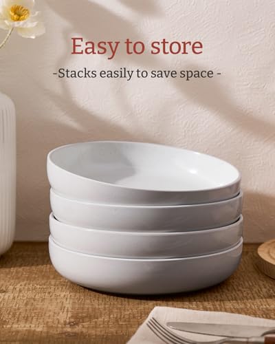 Milkyway 33 oz Pasta Bowls Set of 8 (Light Gray / Set of 8)
