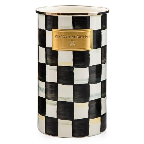 Enamel Utensil Holder (Courtly Check)