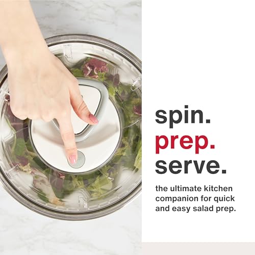 Easy Spin 2 AquaVent Large Salad Spinner (Silver / Large)