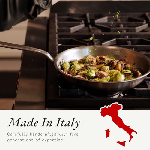 Cookware 10 Piece Stainless Steel Pot and Pan Set (Silver)