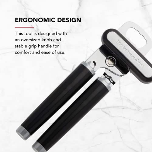 Classic Multifunction Can Opener and Bottle Opener Easy to Use (Black / 8.34-Inch Pack of 12)