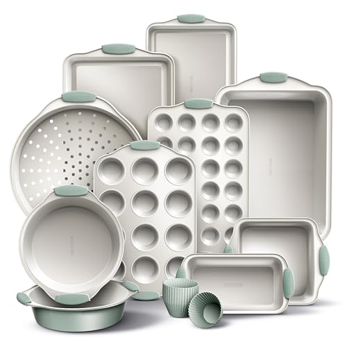 Nonstick Stackable Bakeware Set (Sage - 22 Pcs)