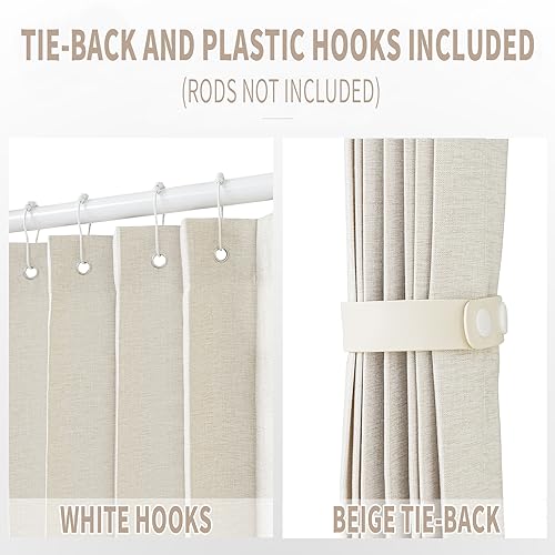 Closet Curtains (Beige / 39"W x 78"L (Pack of 1))