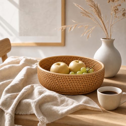 9.3" Rattan Storage Basket (M)