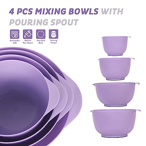 Mixing Bowls Set of 4 (Purple)