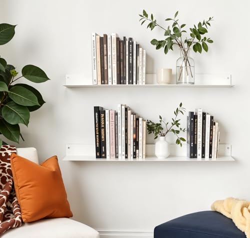 Linear Floating Shelf (30-inch X 8-inch White)