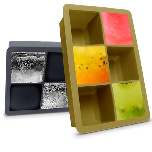 Silicone Ice Cube Trays (Dark Gray and Army green)
