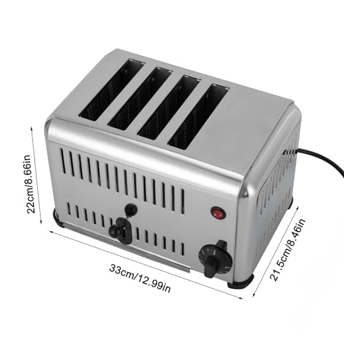 4 Slice Toaster with Wide Slots Commercial Toasters for Restaurant Pop