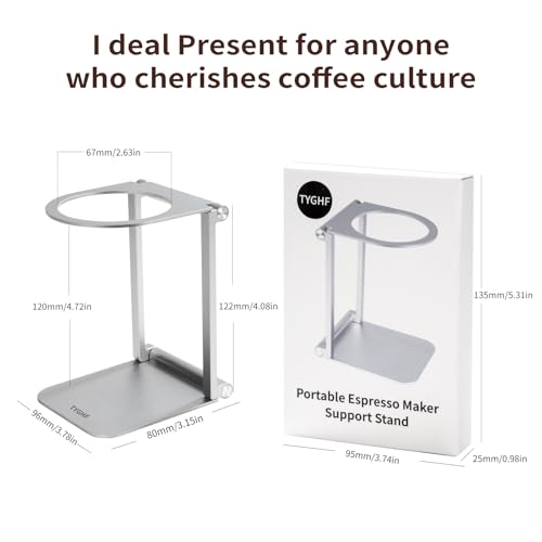 Pour Over Coffee Maker Stand (Sliver / Round)