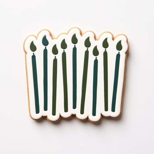Cookie Cutter and Stencil Bundle Royal Icing Cookies Stencils Paint Your Own Biscuit Bakery Starter Kits Royal Icing Fondant Cutters Birthday Wedding Holiday Cookies Painting Coloring Pages Comb (Birthday Candles)
