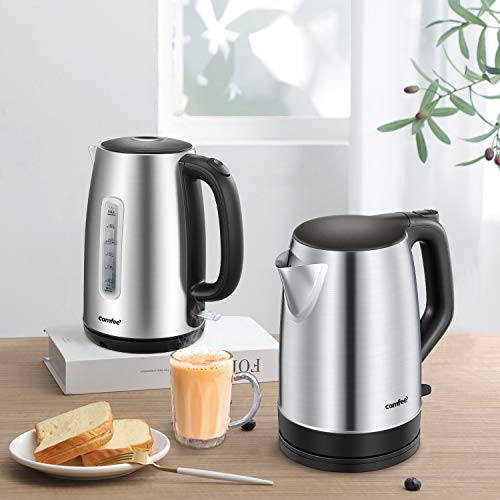 Comfee 1.7L Stainless Steel Electric Tea Kettle (Silver / stainless steel)