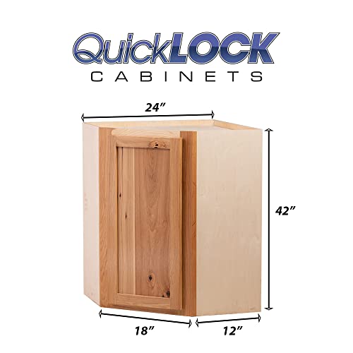 Quicklock RTA (12"D x 24"W x 42"H Corner / Rustic Hickory)