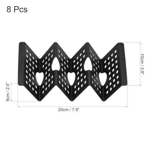 8 Pcs Taco Holder Stand (Black)
