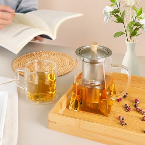 Glass Teapot with Infuser (24oz(700ml))