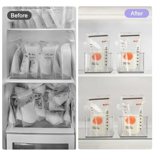 4 Pcs Storage Container Breastmilk for Fridge