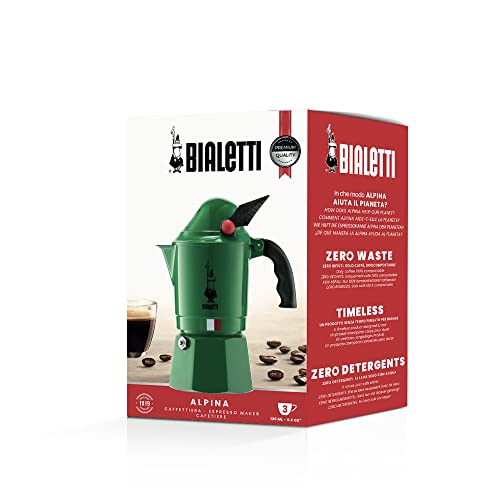 Moka Express Alpina Stovetop Espresso Maker (3 Cups / Moka Alpina)