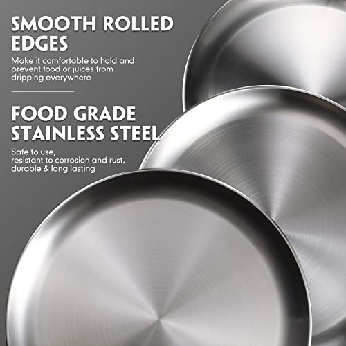 6 Pieces Silver Pizza Pans 10 Inch Bakeware (6 Count)