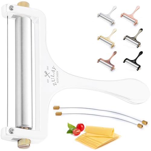 Stainless Steel Wire Cheese Slicer (Frosted White)