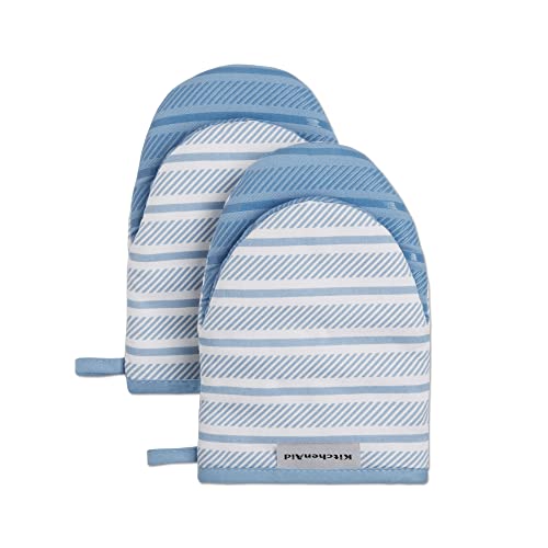 Albany Mini Oven Mitt 2 (Blue Velvet / 5.5"x8")