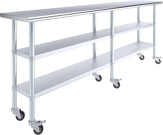 96x18 Heavy Duty Work Table (96" Long x 18" Deep)