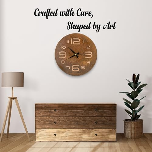 Handmade Pure Copper Wall Clock for Home Decoration (Big Numbers / 11)