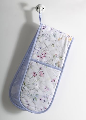 Double Oven Mitts 100% Cotton Double Oven Glove (068 - Summer Floral / 7" x 35" (Double Oven Mitt))