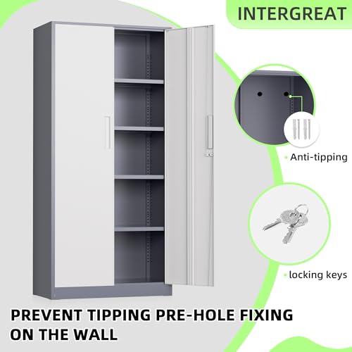 Storage Cabinet (New Grey / 71")