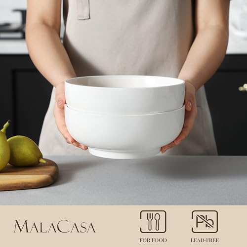 Large Serving Bowls (Ivory White / 60 OZ (Set of 2))