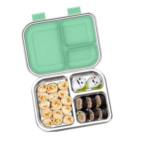 Stainless Steel Bento Box for Kids 1000ml (Green)