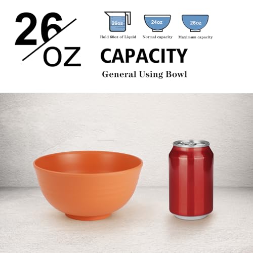 26 oz Wheat Straw Bowls (26 oz / Yellow,Orange,Blue,Green,Beige,Navy Blue)