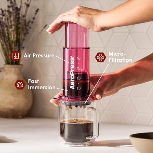 Clear Pink Coffee Press (Pink / Standard)